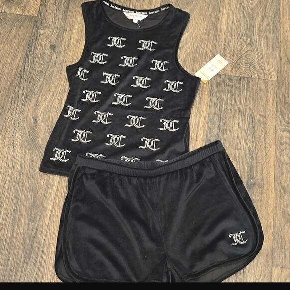 Juicy Couture JC Rhinestone Tank & Short PJ Set - Picture 7 of 7
